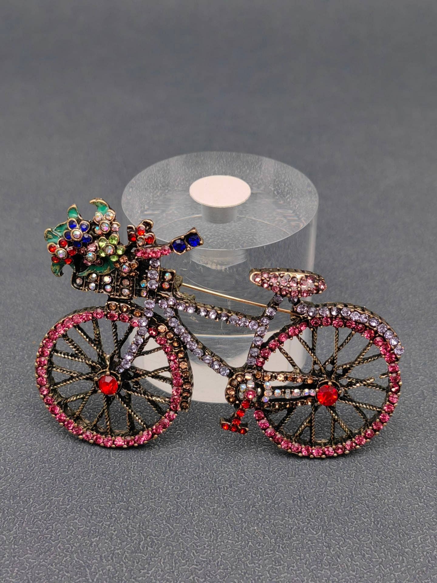 Mio Queena - Vendita all'ingrosso Spille - Spilla da bicicletta creativa colorata con strass3