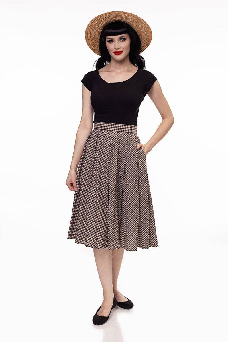 Retrolicious - Wholesale Knit Top - Women's - Retro Boat Neck Top in Black3