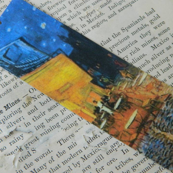 Bookmark Van Gogh Cafe Terrance at Night for wholesale by Sarah Wood Studio