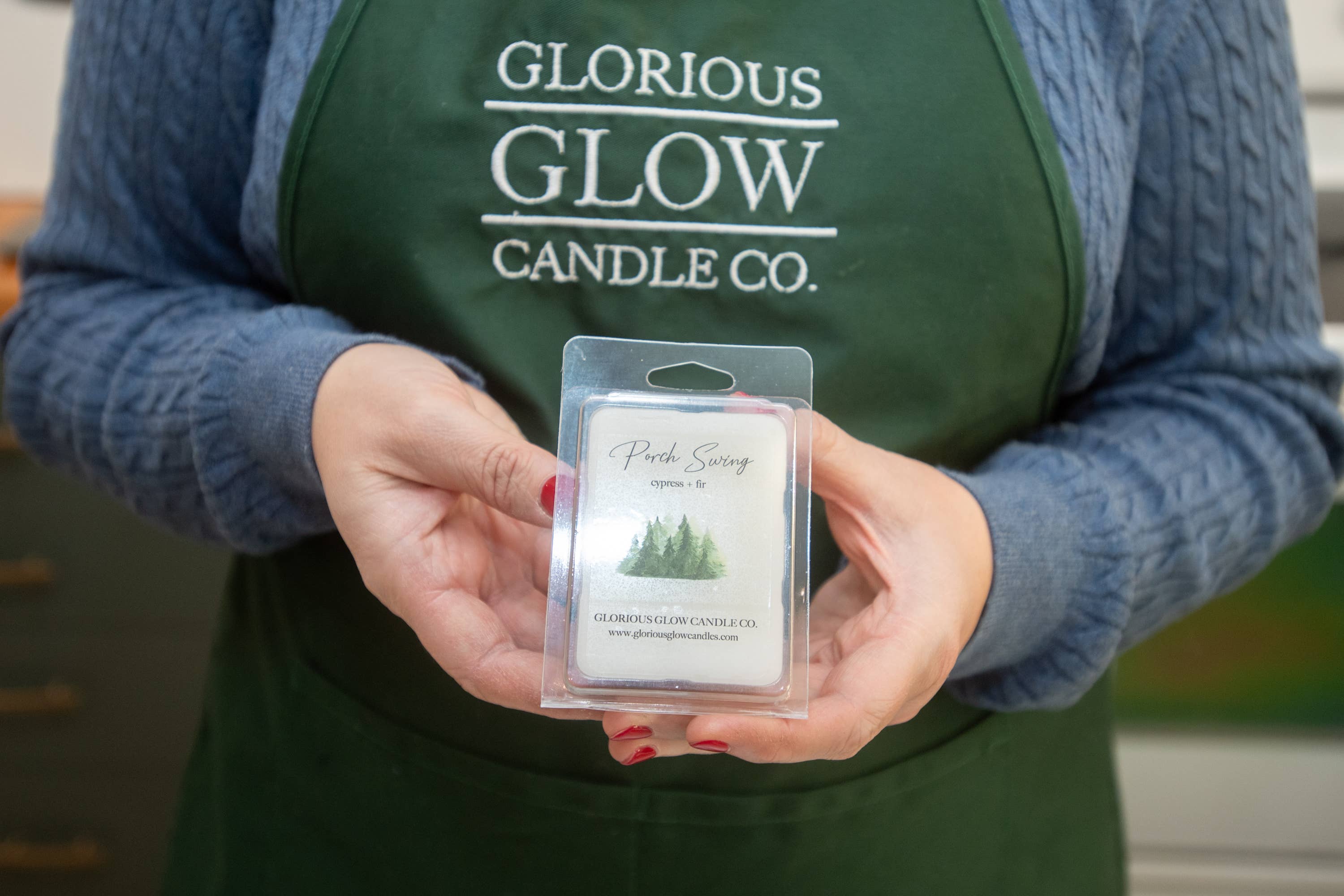 Glorious Glow Candle Co. - Wholesale Wax Melt - Porch Swing 2.5 oz Soy Blend Wax Melt1