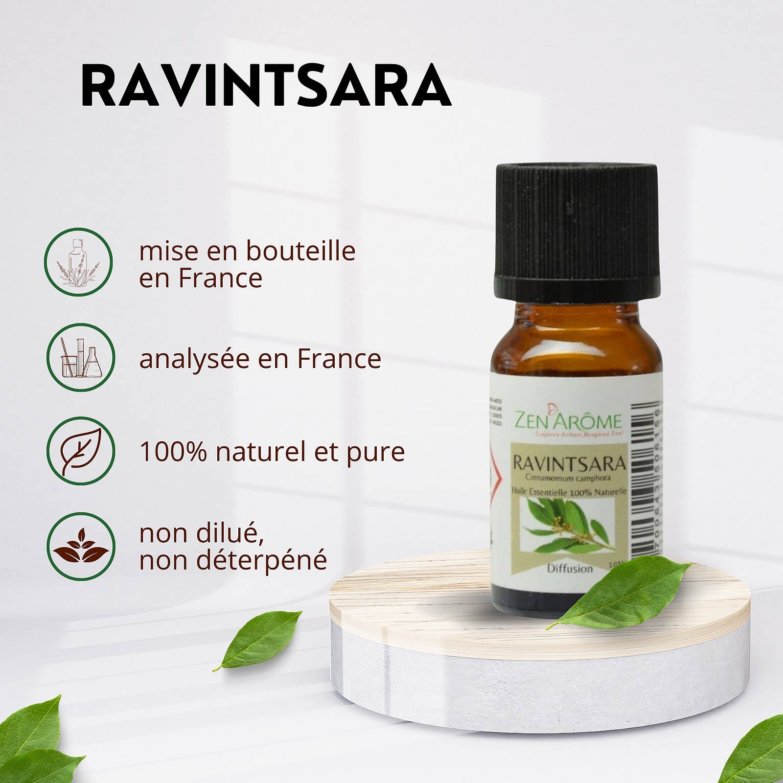 Zen'Arôme – Großhandel Ätherisches Öl – Ravintsara ätherisches Öl - 100% natürlich - 10ml1