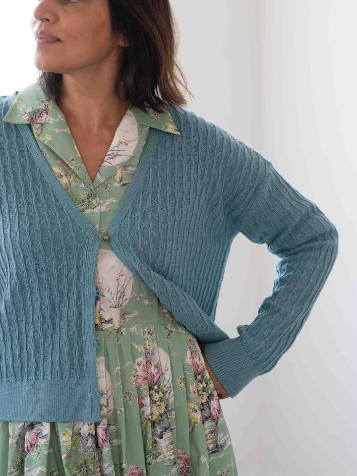 Lazybones - Wholesale Cardigan - Women's - Sunday Cardigan Marine *organic cotton