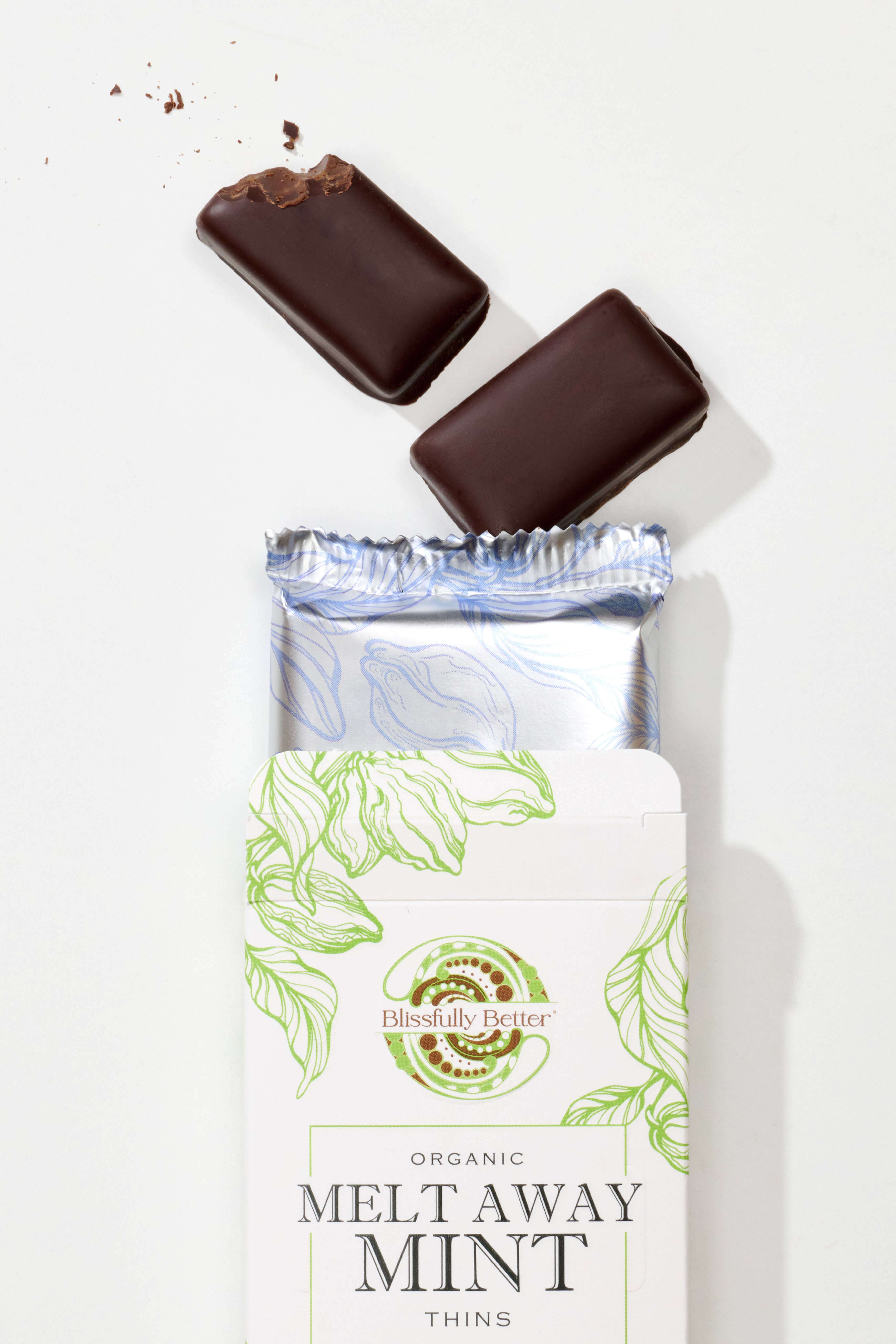 The Runaton Group, Inc. - Vente Barre chocolatée - Blissfully Better - Barre chocolatée Mint Thins1