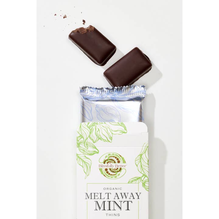 The Runaton Group, Inc. - Vente Barre chocolatée - Blissfully Better - Barre chocolatée Mint Thins1