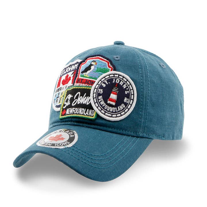 Casquette en toile lavée à plusieurs empiècements St. John's pour la vente par Northern Icons Canada