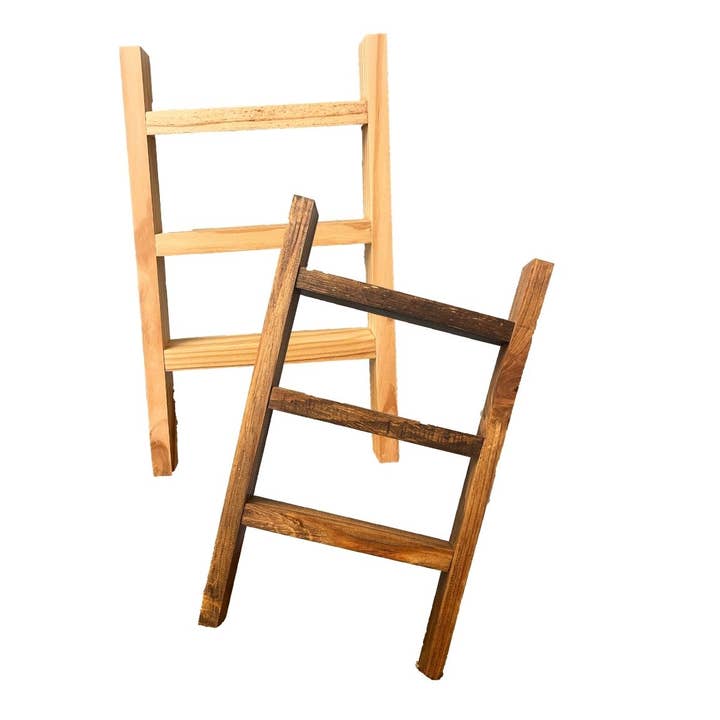 Canary Road - Wholesale Retailer Display Stand/Case - Wooden Ladder Towel Display, Merchandise Product Display