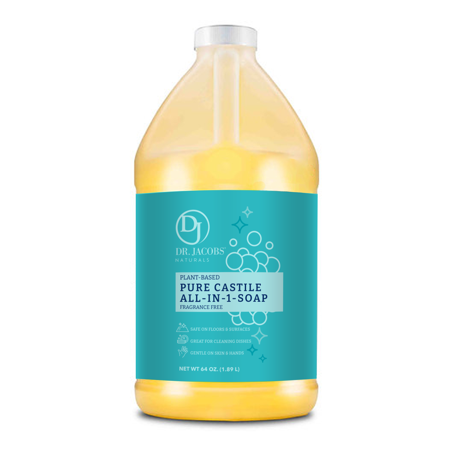 Dr Jacobs Naturals - Wholesale Multi-Surface Cleaner - All in 1 Pure Castile Soap Cleaner 64 oz3