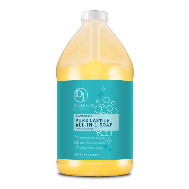 Dr Jacobs Naturals - Wholesale Multi-Surface Cleaner - All in 1 Pure Castile Soap Cleaner 64 oz3