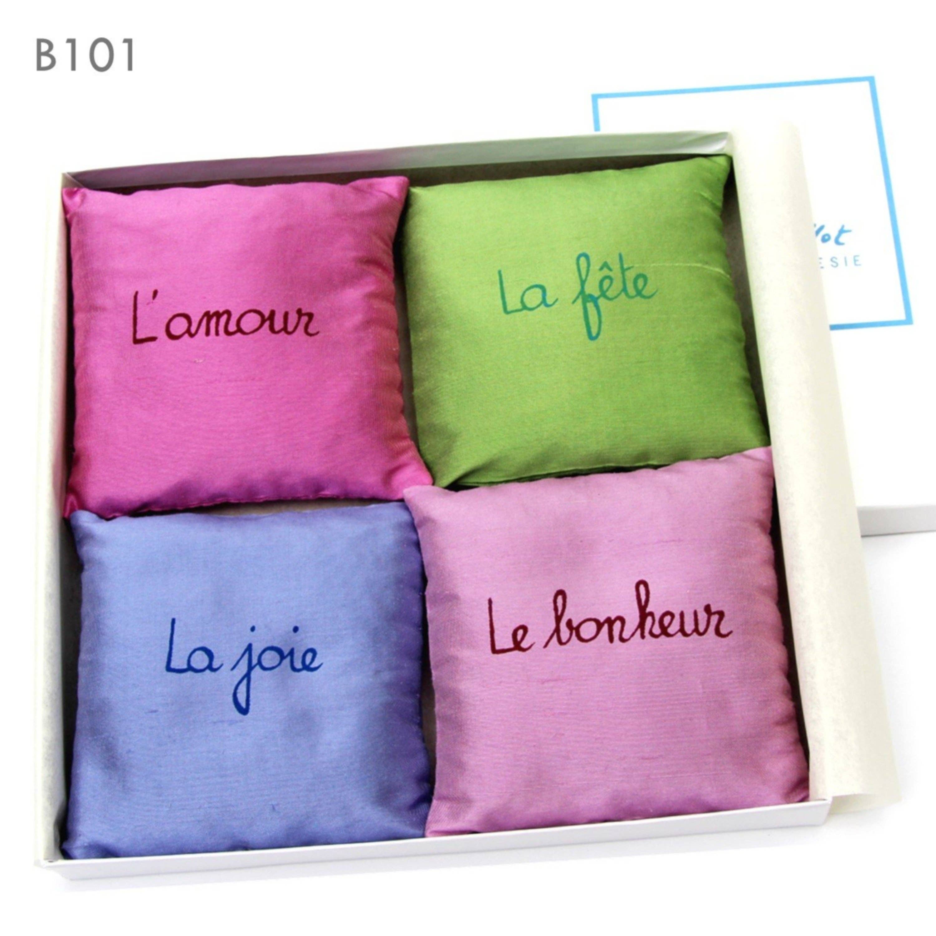 Estelle Billot - Wholesale Sachet - 4 silk lavender sachets - 5 color sets - Mothers' Day gift4