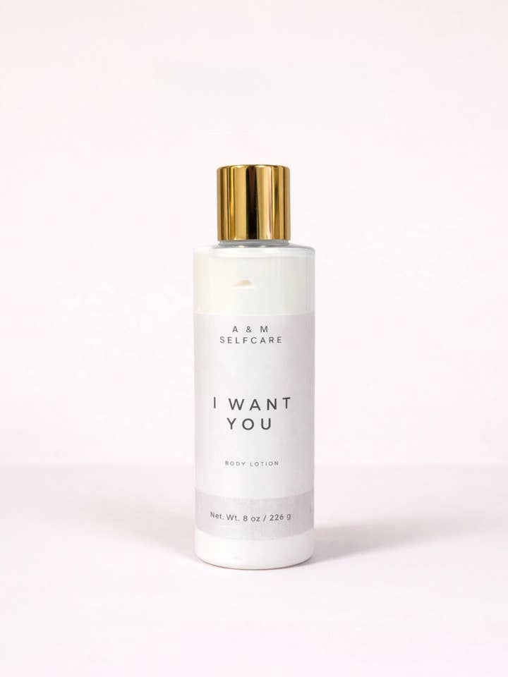 I Want You – Soft Floral Vanilla Body Lotion for wholesale by A & M Selfcare