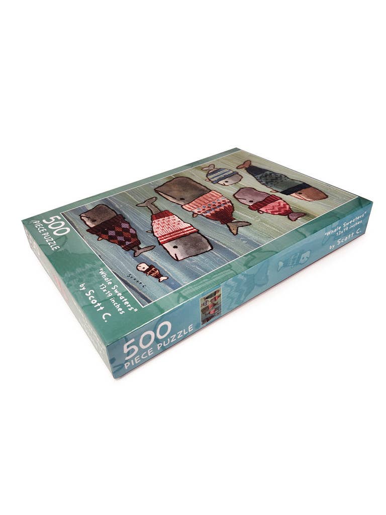 The Scott C Shop - Wholesale Puzzle - Adult - Whale Sweaters 500 Piece Puzzle2