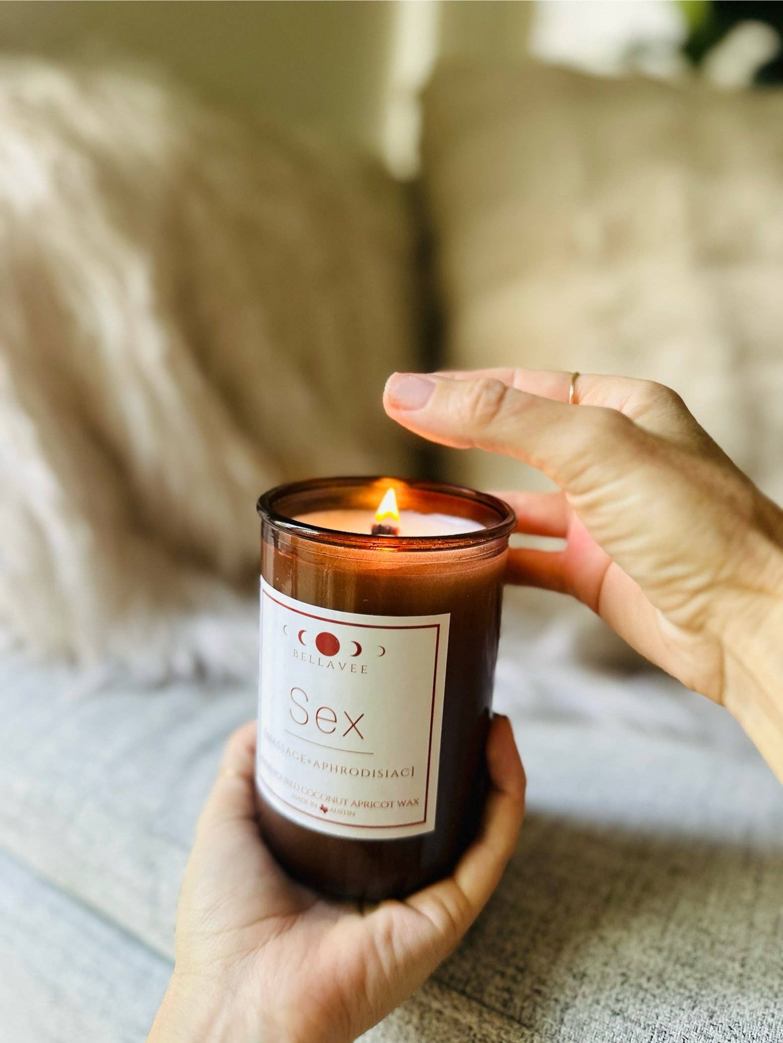 BellaVee – Großhandel Kerze im Glas / gefüllte Kerze – Aphrodisierende Massagekerze3