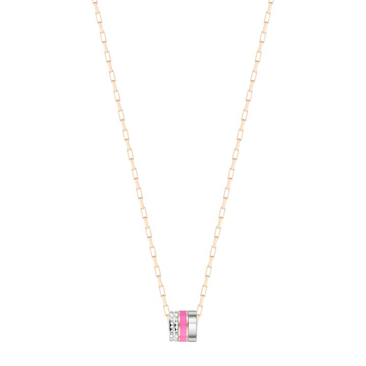 WEWA TUBE ROSE VIOLET CHIP NECKLACE for wholesale by JASON HYDE