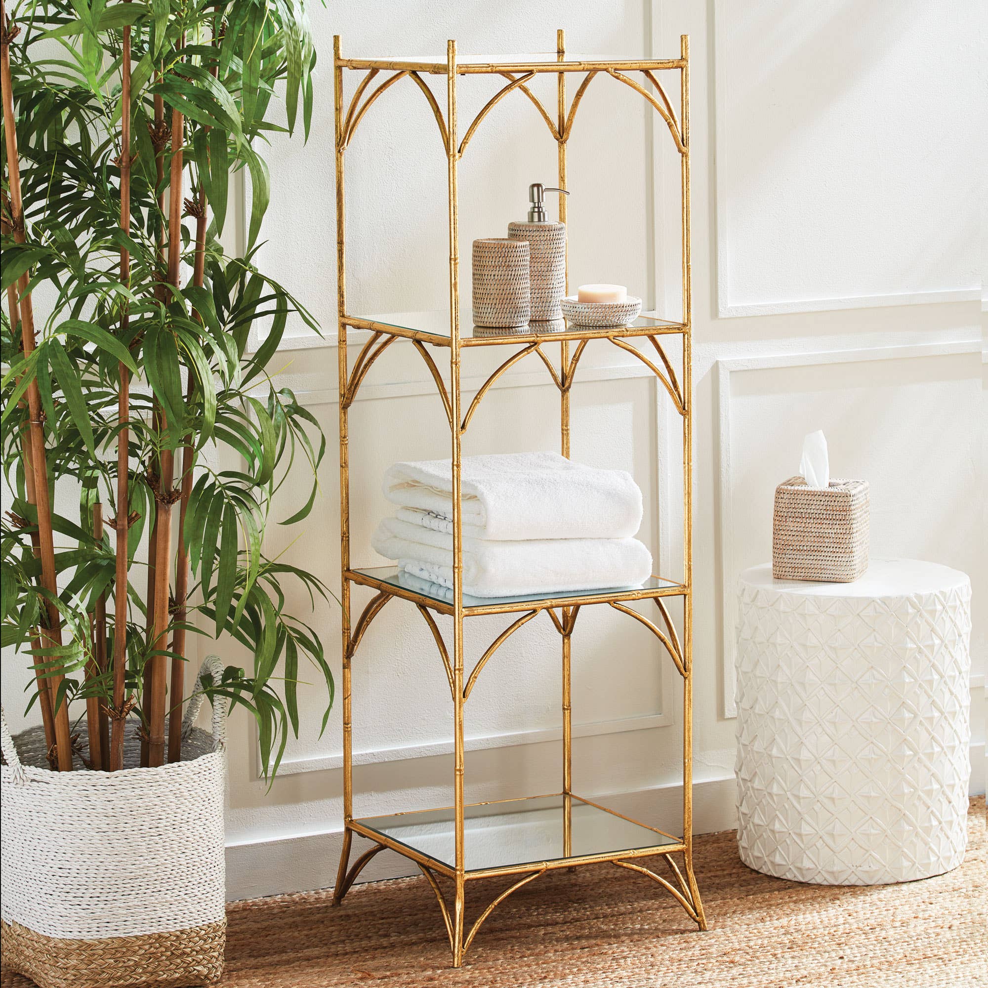 Napa Home & Garden - Wholesale Free Standing Shelf - Daphne Square Etagere1