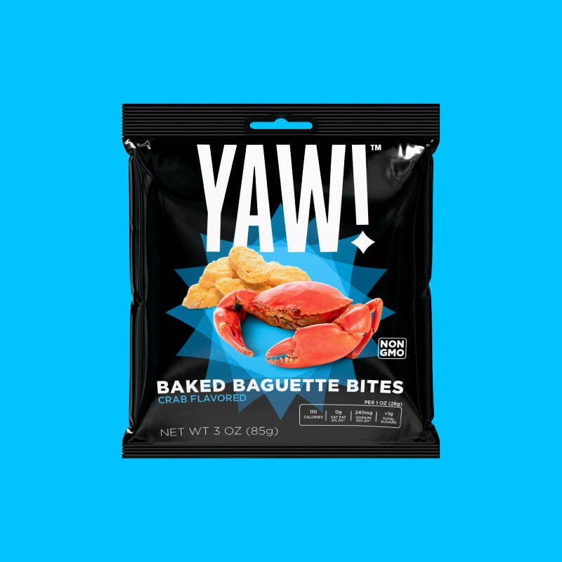 YAW snacks - Wholesale Puffed Snack - YAW! Crab Flavored Baked Baguette Bites Snack 3oz2