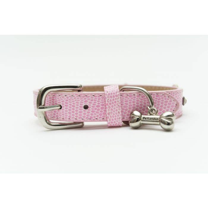 PetLondon - Wholesale Pet collar – Dog - Daisy Rivet Dog Collar Pink Floral1