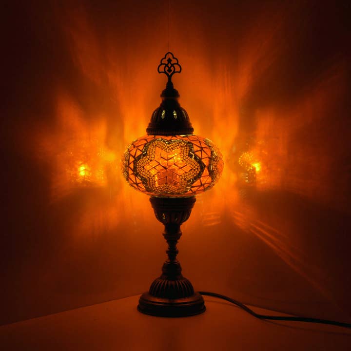 Turkish Lamp Depot - Wholesale Accent/Desk Lamp - Assorted Mosaic Turkish Lamps - 12 Pcs Bundle 8