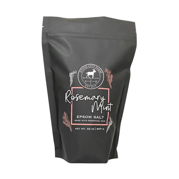 Rosemary Mint Bath Salts for wholesale by Stone City Farm