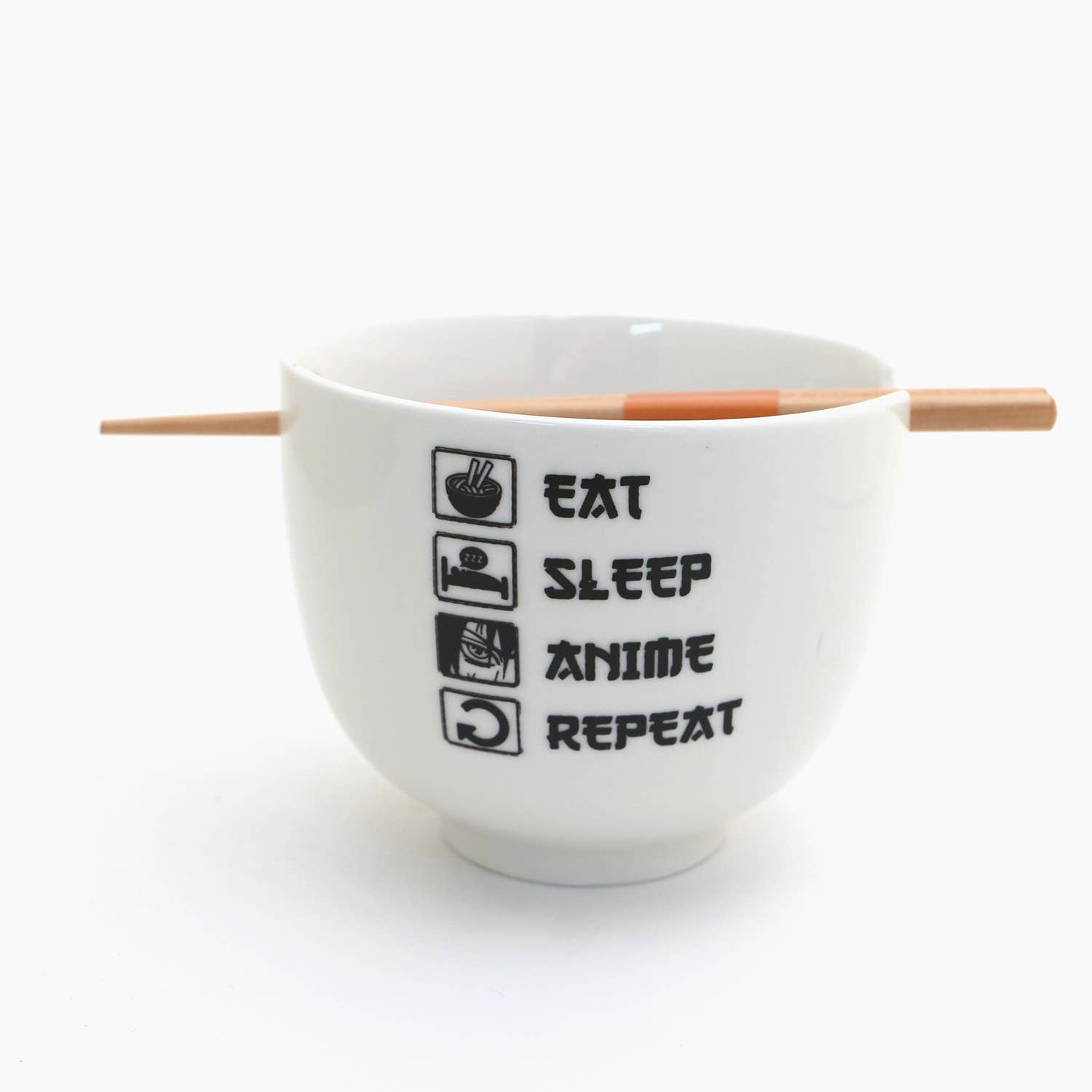 Lenny Mud - Wholesale Bowl - Eat Sleep Anime Noodle Chopstick Bowl, pho ramen gamer2