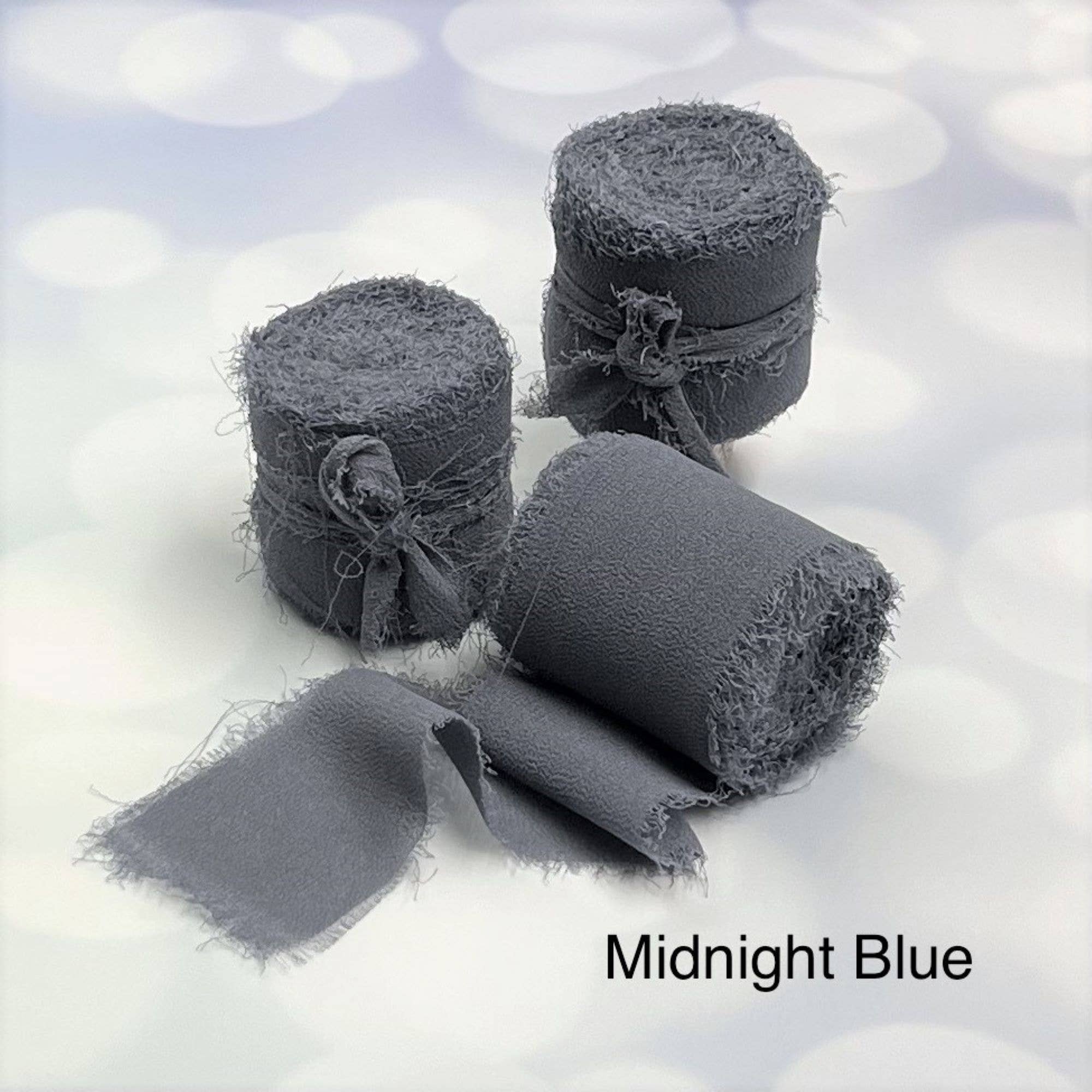 Cathayana - Vendita all'ingrosso Nastri - Confezione regalo - Nastro in chiffon fatto a mano con frange, per bouquet da matrimonio0