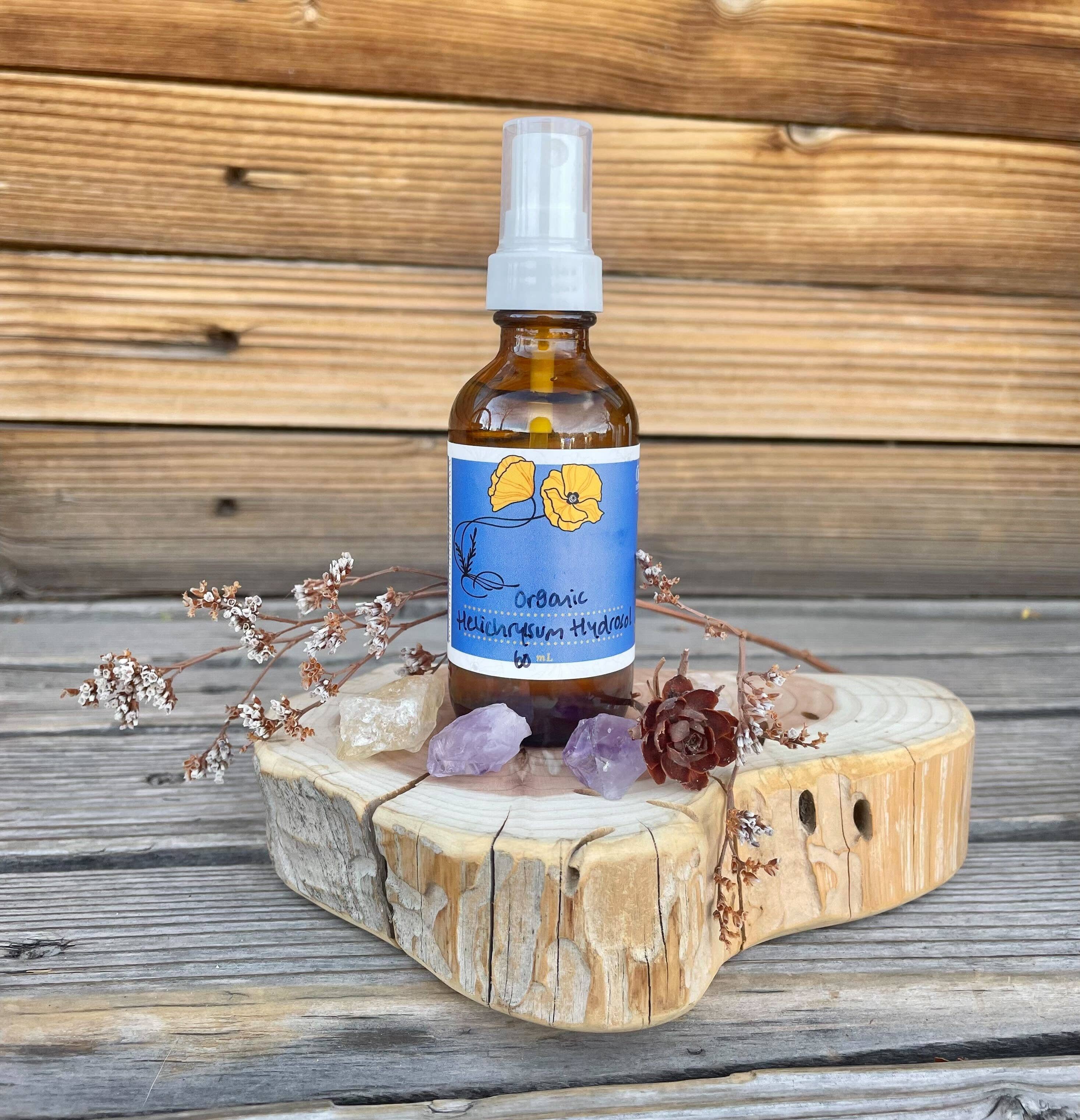 Golden Poppy Herbal Apothecary - Wholesale Face & Body Mist/Water - Helichrysum Hydrosol, Organic 2oz Mister0