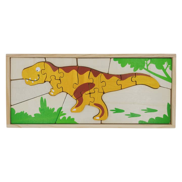 BeginAgain - Wholesale Puzzle - Kids - Dino Skeleton Puzzles - Double Sided Dinosaur Fun3
