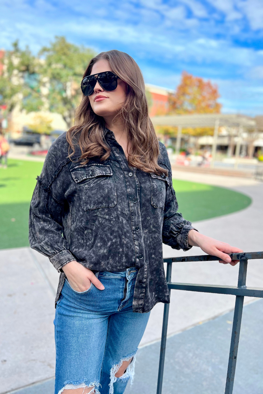 Jess Lea - Wholesale Button Down Shirt - Women's - Dean Button Up Top27