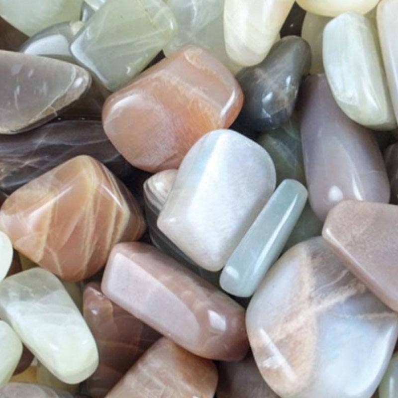 La Boîte à Cailloux - Wholesale Spiritual Stone/Crystal - Moonstone India A+ (tumbled stone)0
