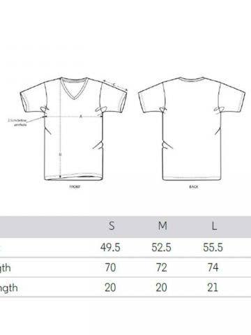 negro Escote en V | Camiseta para hombre en negro | algodón orgánico de venta al por mayor en Faire1