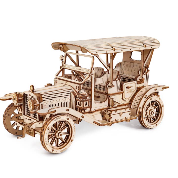 MC801 Rokr Vintage Car Scale Model Vehicle for wholesale by Robotime