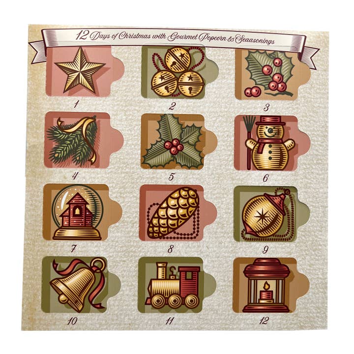 Amish Country Popcorn - Wholesale Advent Calendar - Popcorn Advent Calendar 2