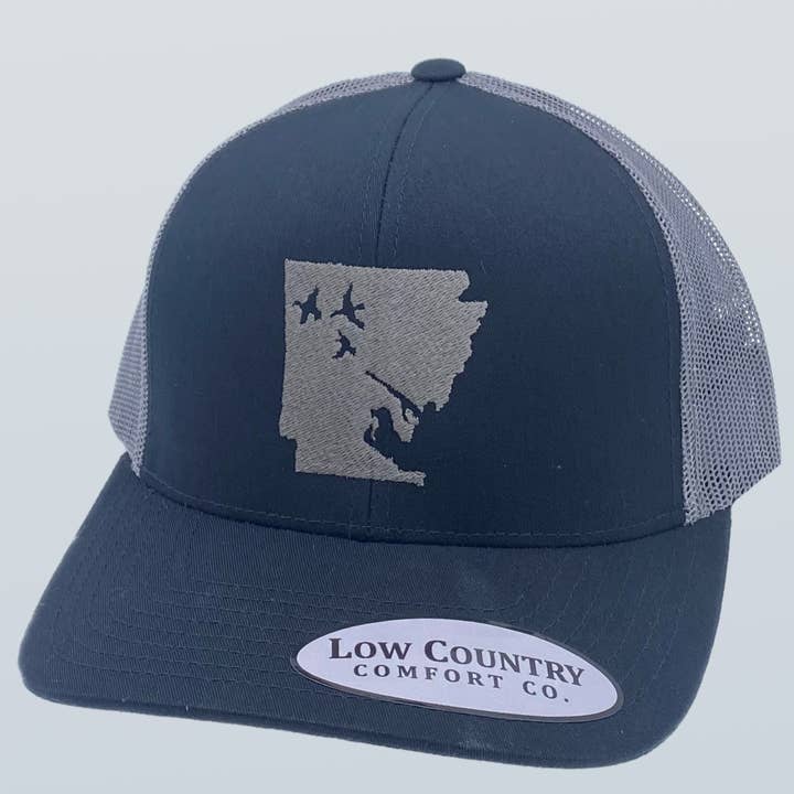 Arkansas Duck sort/trækul hat for engroshandel hos Riverbed Threads