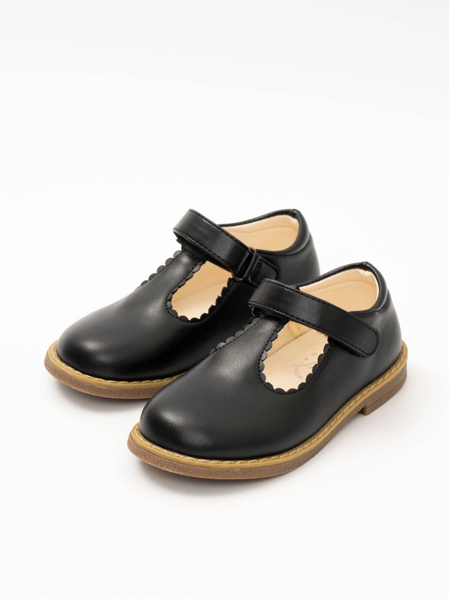 Marie Nicole Clothing - Wholesale Flats/Loafers - Kids - T-Strap Mary Jane Hard Sole Shoes1