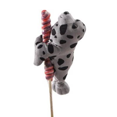 8" Lollyplush Harbor Seal w/14" Rainbow Lollipop for wholesale by The Petting Zoo