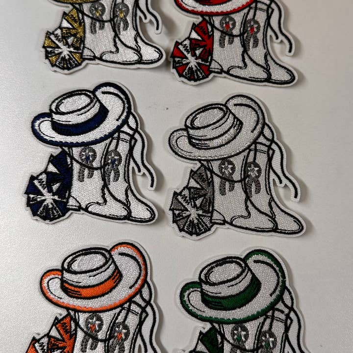 Aloe and Milk Boutique - Wholesale Patch - Drill Dance Hat/Boot, kick line patch, drille team patch