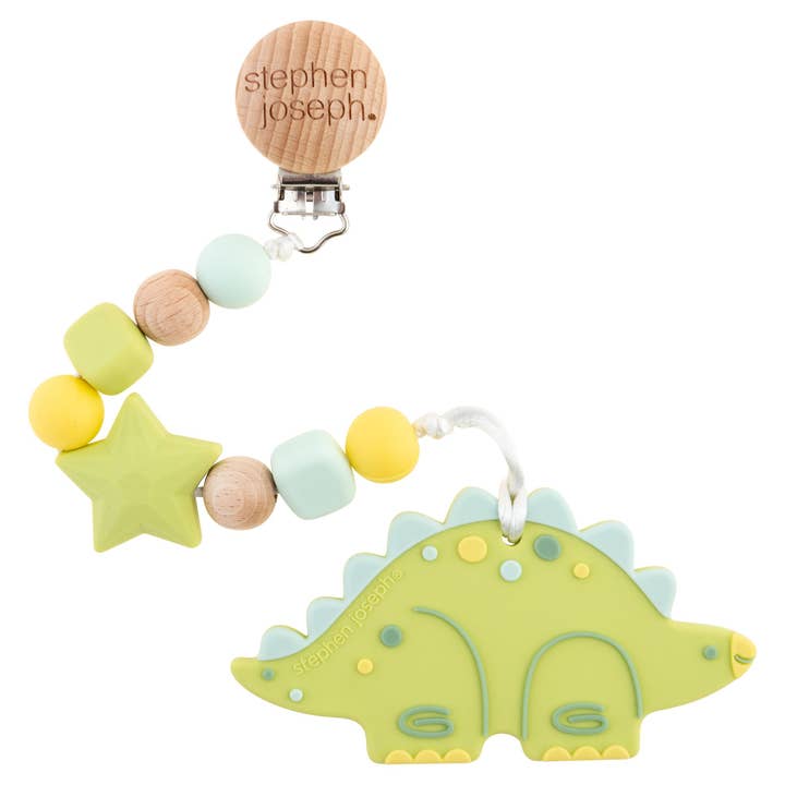 Stephen Joseph Gifts - Wholesale Teether (not clip-on) – Baby - Silicone Teether with Pacifier Clip7