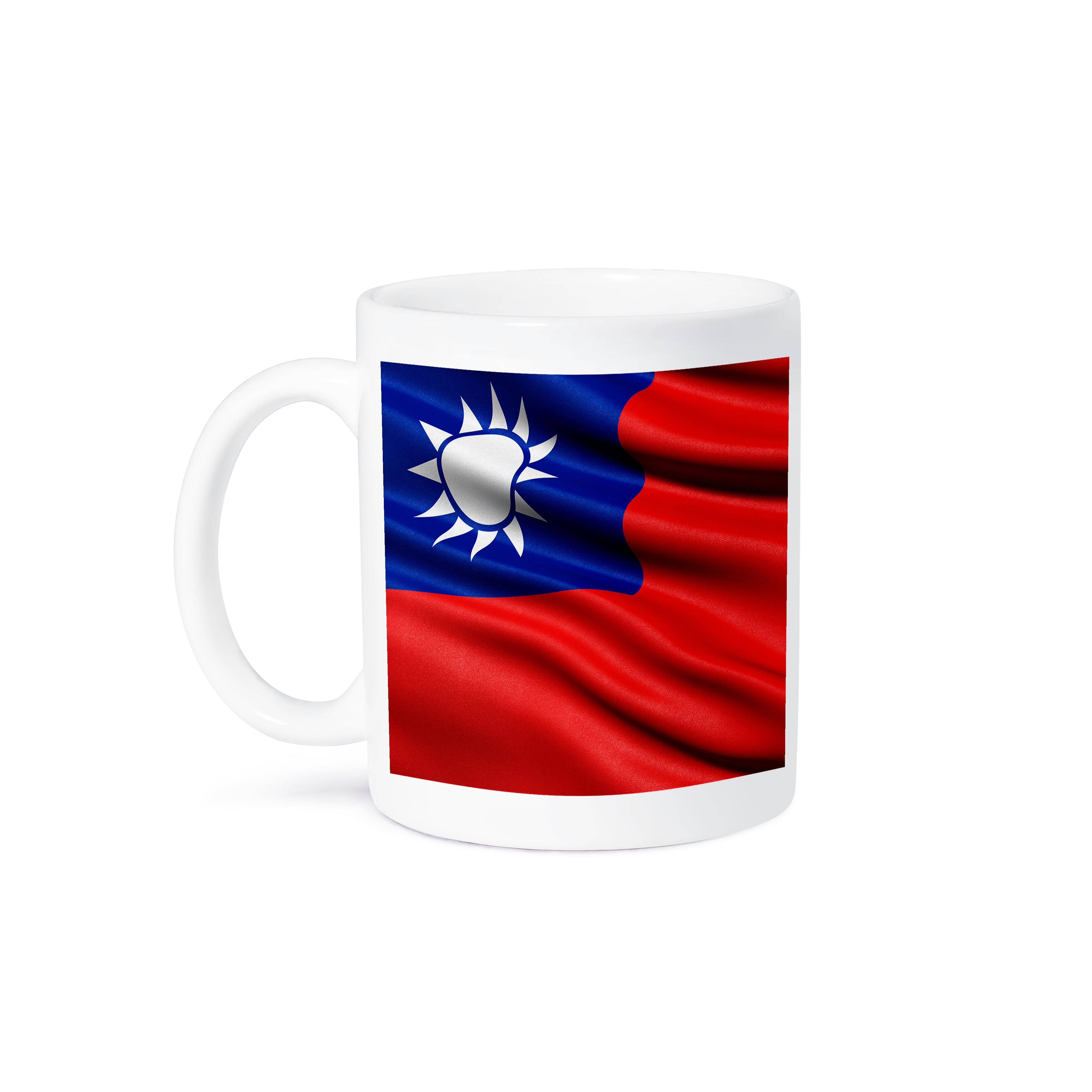 3dRose – Großhandel Kaffeebecher – 3dRose, Flagge von Taiwan, die im Wind weht, Tasse8