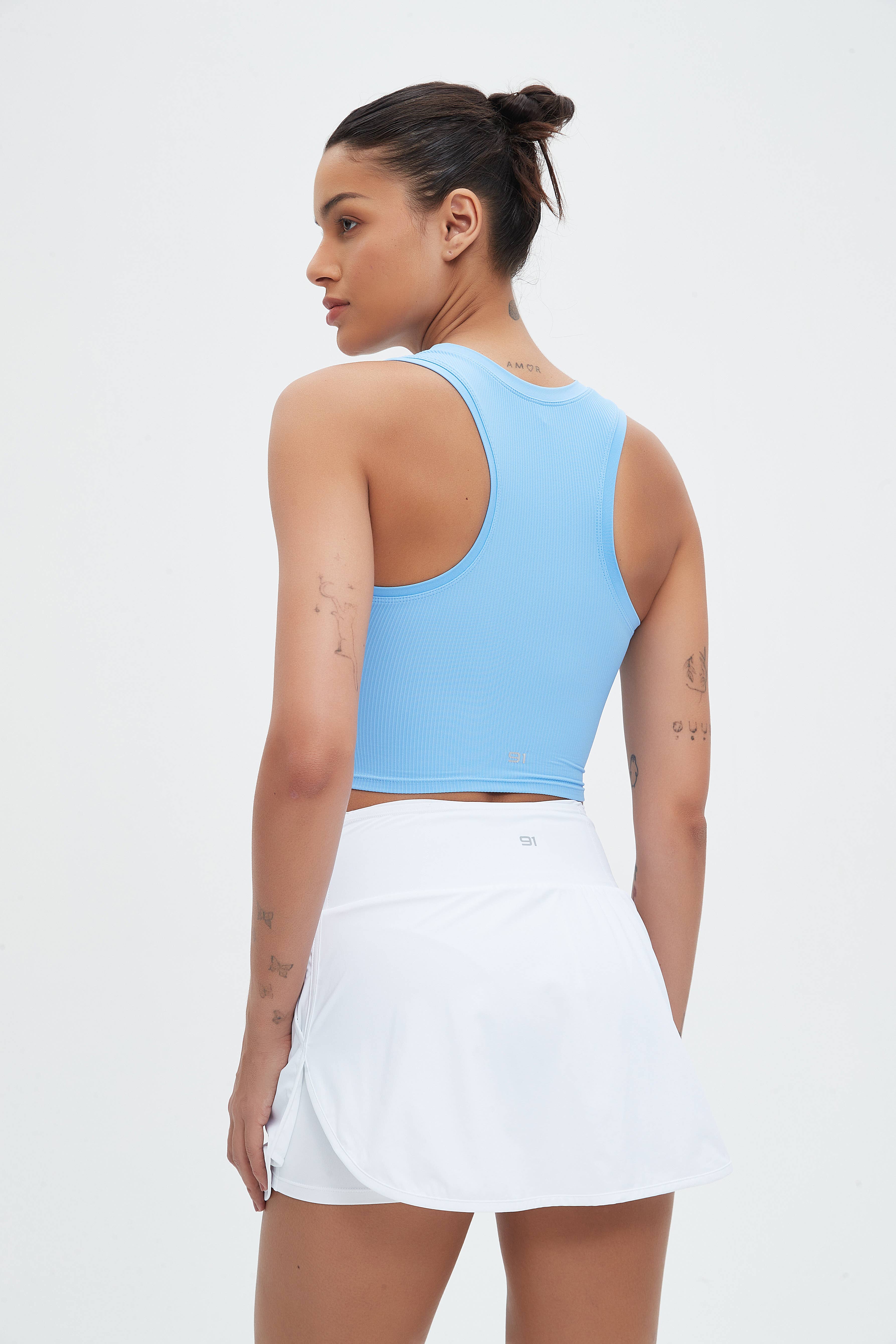 91thelabel - Vendita all'ingrosso Canotta - Donna - Canotta a coppa sagomata a costine Malibu12