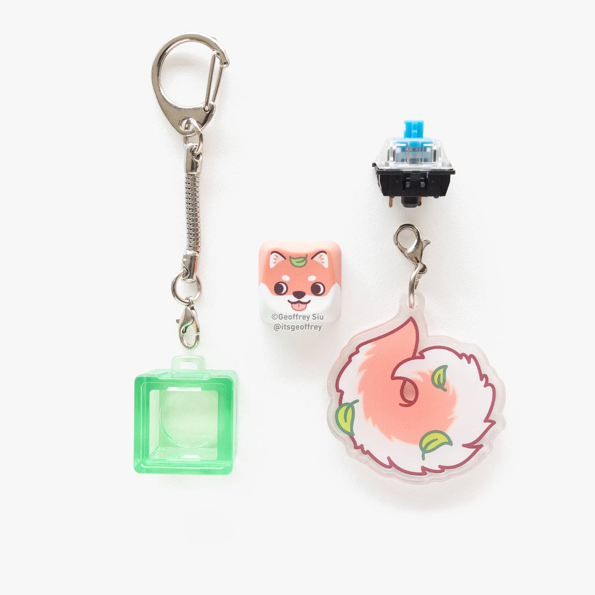 Geoffrey Siu Art LLC - Wholesale Keychain - Unisex - Series 3 Cats and Dogs Clicky Keychain Blind Bag3