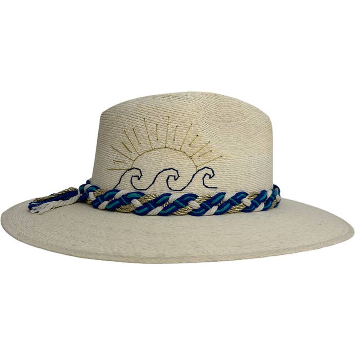Chapeau Baldiz "Vague et Soleil" pour la vente par Baldiz