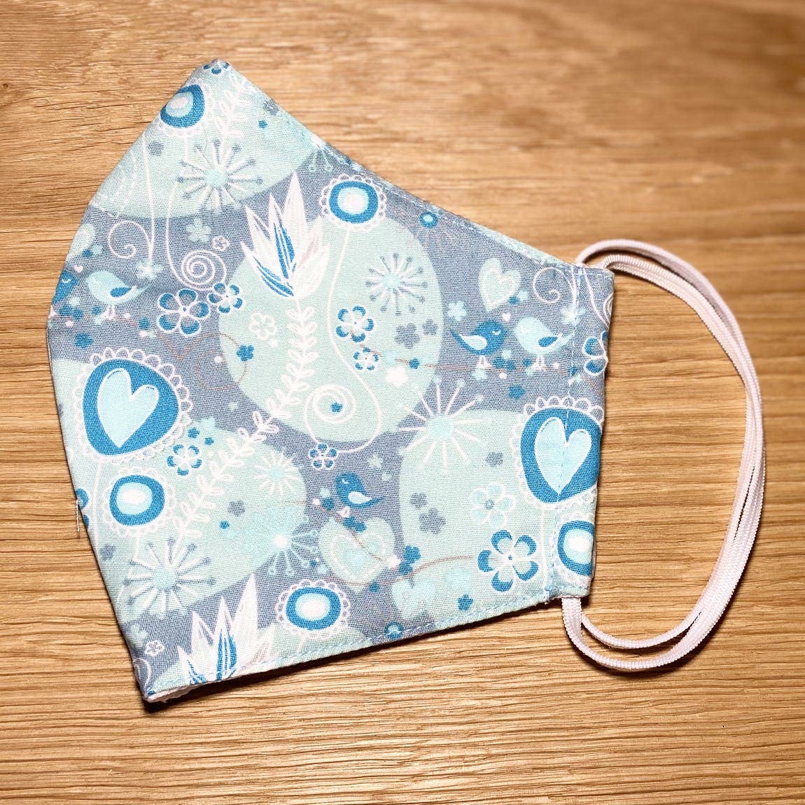 Stoffmaske - Wholesale Protective Face Mask/Shield - FABRIC MASK BIRDS AND BLOSSOMS0