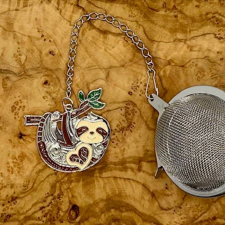 The Traveling Teapot - Wholesale Tea Strainer/Infuser - Loose Leaf Tea Infuser, Sloth Charm Ball, Tea Lover Gift