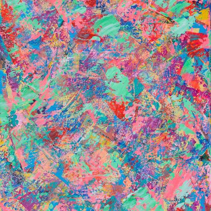 Energized – Uplifting Layered Abstract Art | 19.5 x 37.5 Inches for wholesale by Brianne Valentino LLC