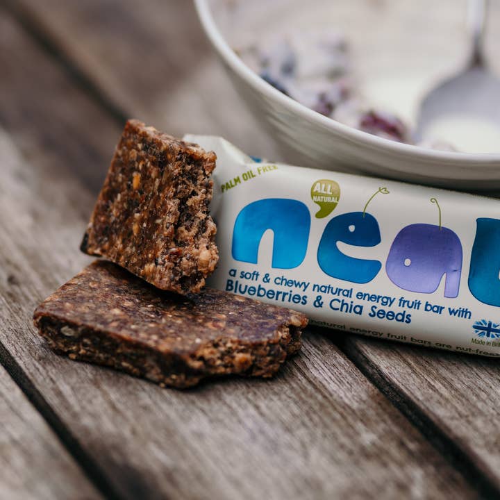 Jenks Brands Limited - Vendita all'ingrosso Barrette - N'eat Barrette Energetiche Naturali ai Mirtilli e Semi di Chia 16x45 g2