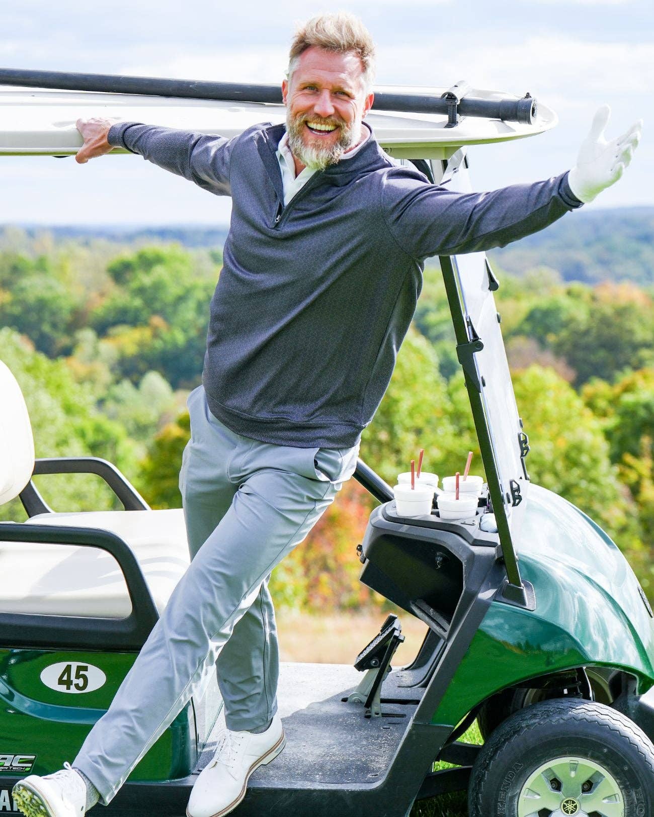 USA Palm - Wholesale Sweatshirt - Unisex - Cloud 1/4 Zip96