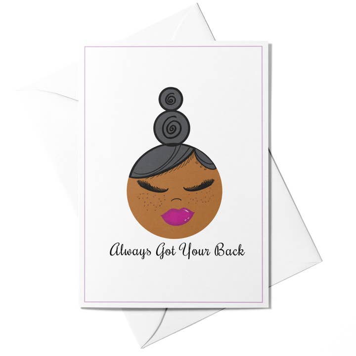 Sparkle Blu - Wholesale Friendship Card - Always Got Your Back Support Greeting Card