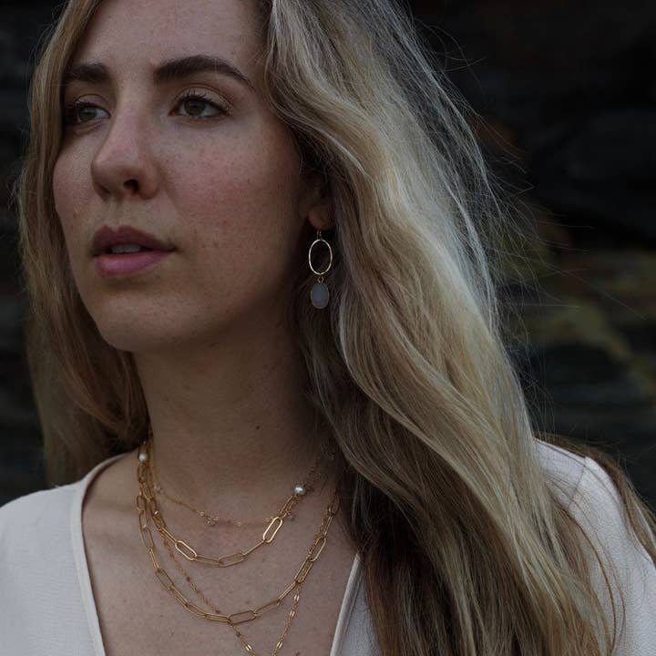 Georgia Marie Designs – wholesale Link & chain necklace – Paperclip Chain Necklace • 14K Goldfilled Paperclip Chain • Thick Gold Necklace • Heavy Chain Necklace • Gold Layering Necklace • Gold*3