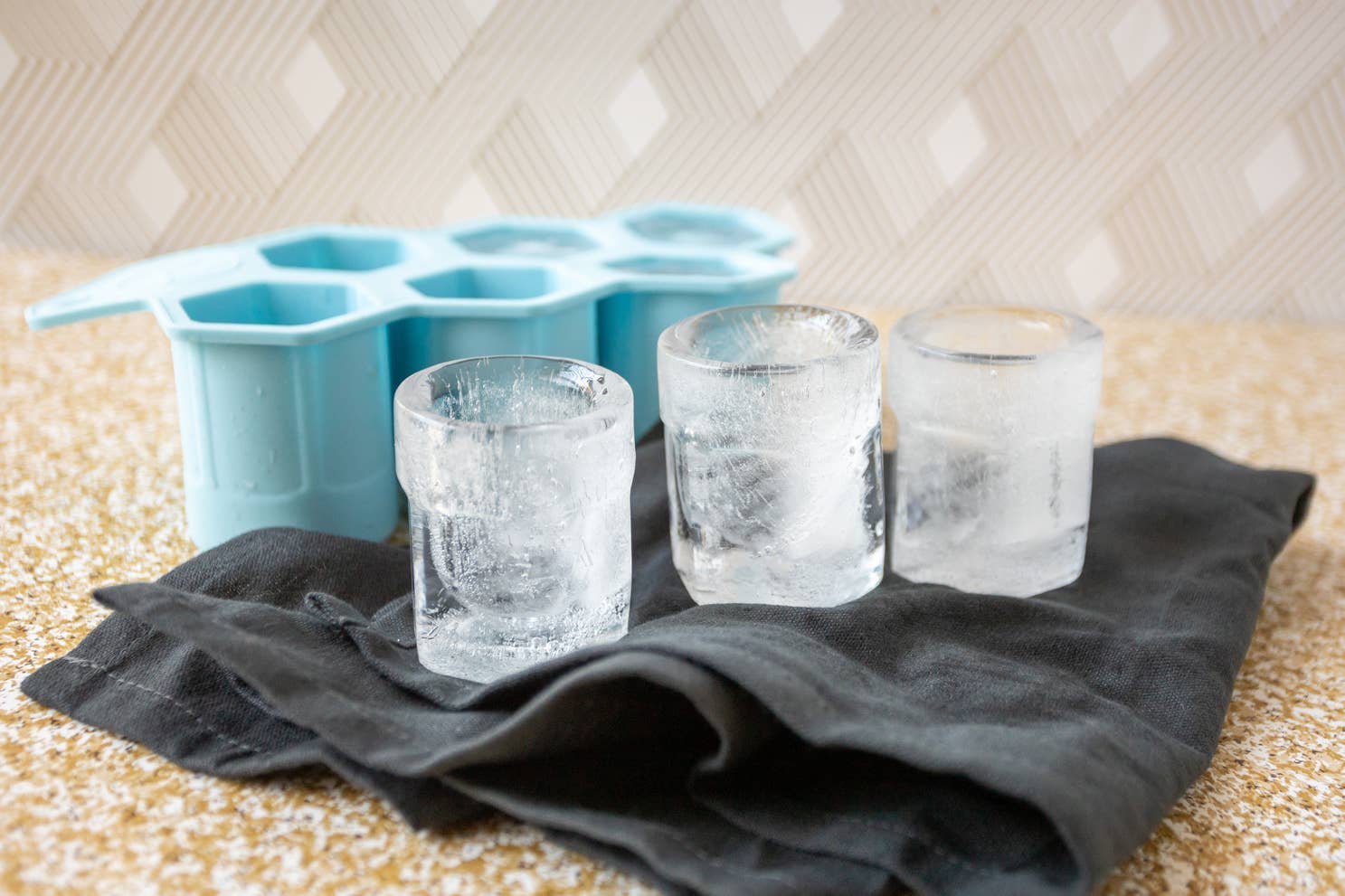 Fox Run Brands - Wholesale Ice Tray/Mold - Outset Silicone Hexagon Ice Shot Mold, 6 Glass Capacity3