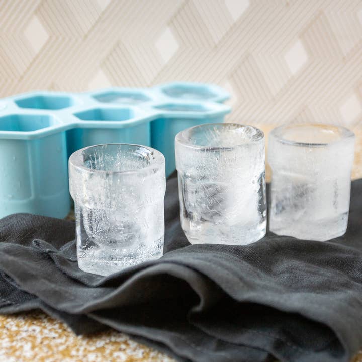 Fox Run Brands - Wholesale Ice Tray/Mold - Outset Silicone Hexagon Ice Shot Mold, 6 Glass Capacity3