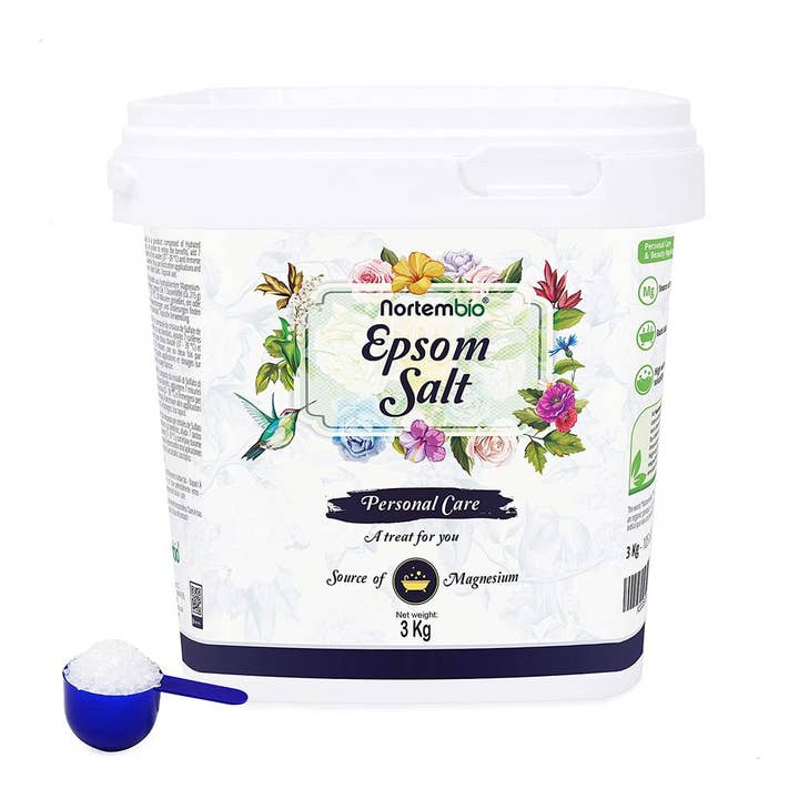 Nortem Biotechnology Group - Wholesale Bath Salts - Epsom Salt 3 Kg. 100% Pure Without Additives